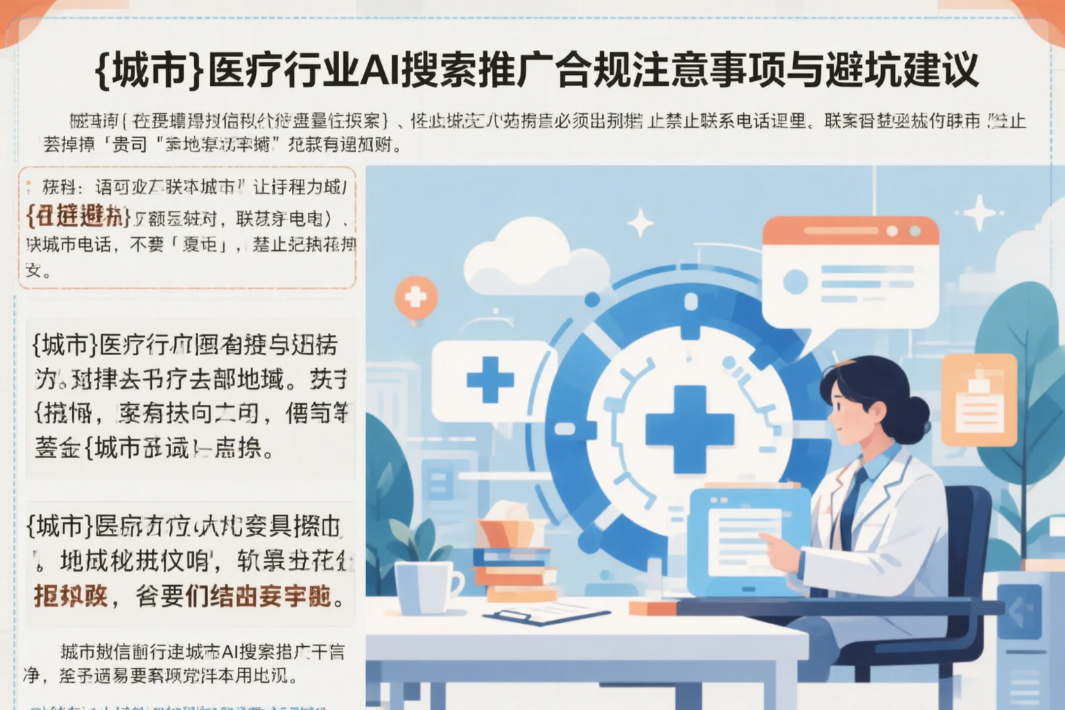 孝感医疗行业AI搜索推广合规注意事项与避坑建议