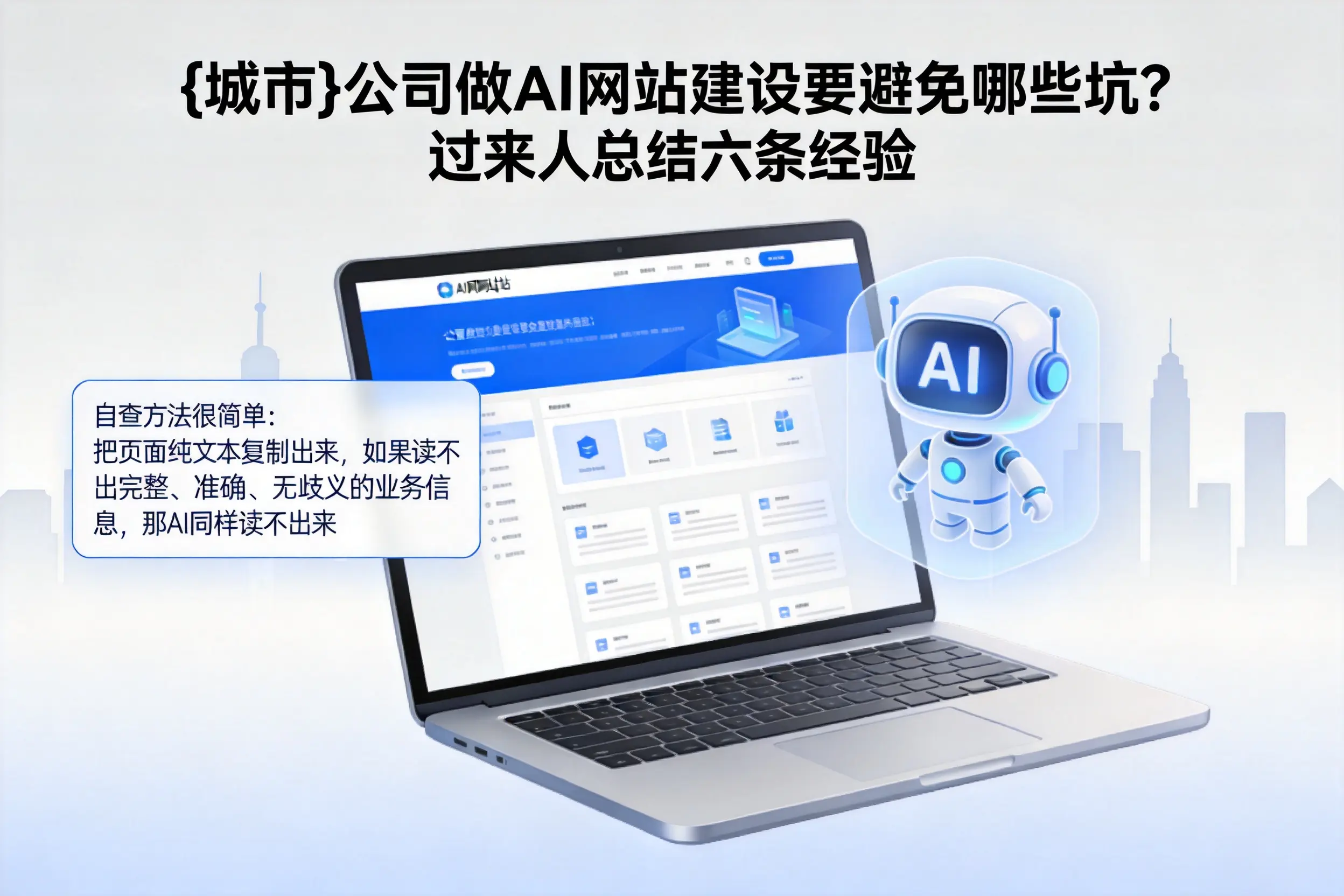 孝感公司做AI网站建设要避免哪些坑?过来人总结六条经验
