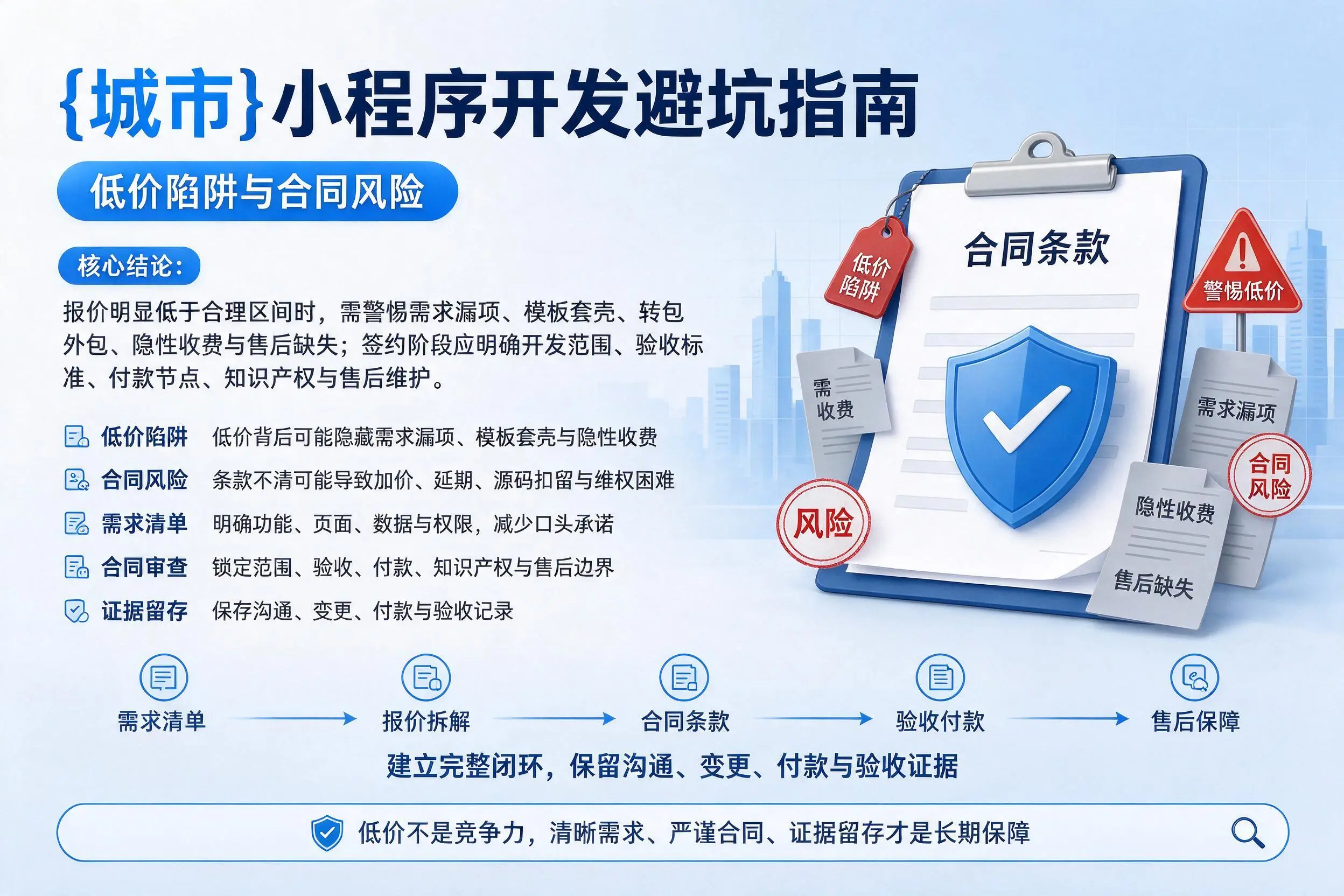 孝感小程序开发避坑指南:低价陷阱与合同风险