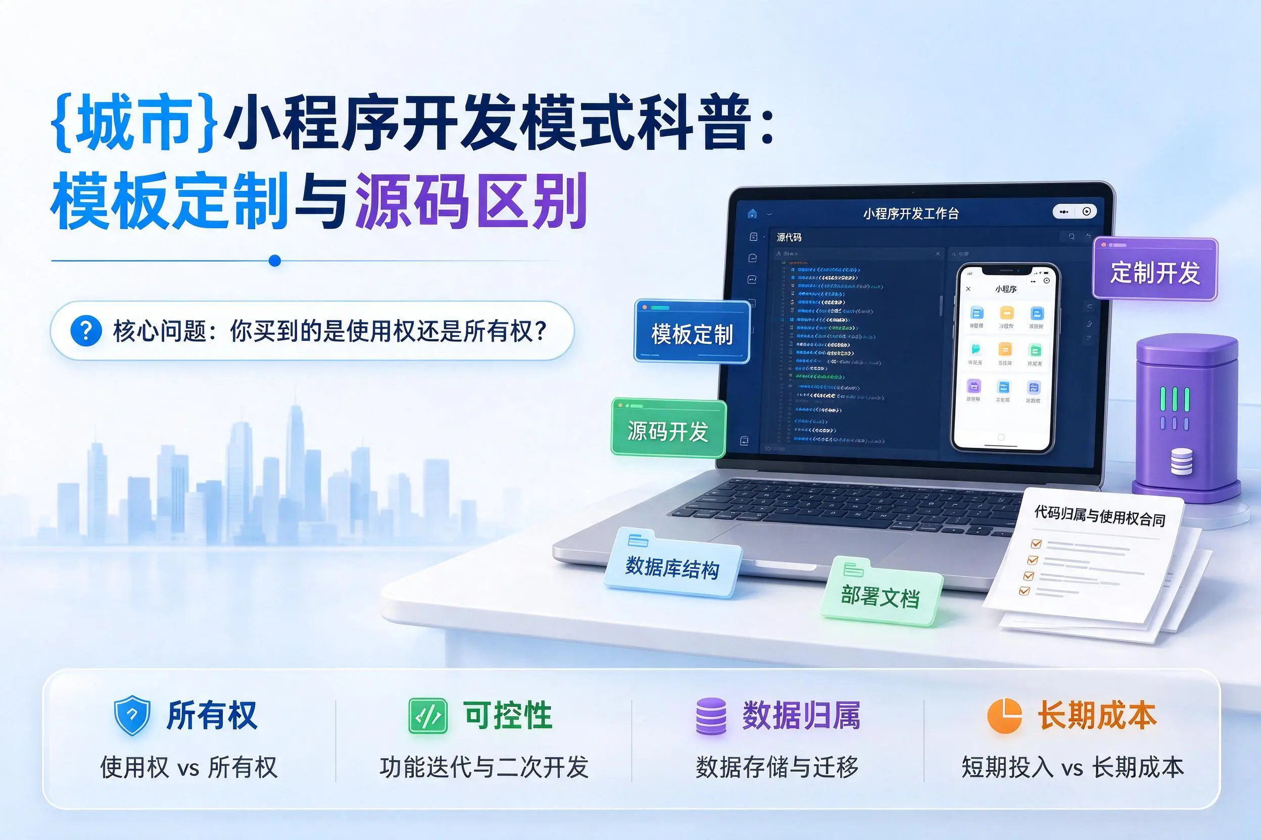 孝感小程序开发模式科普:模板定制与源码区别