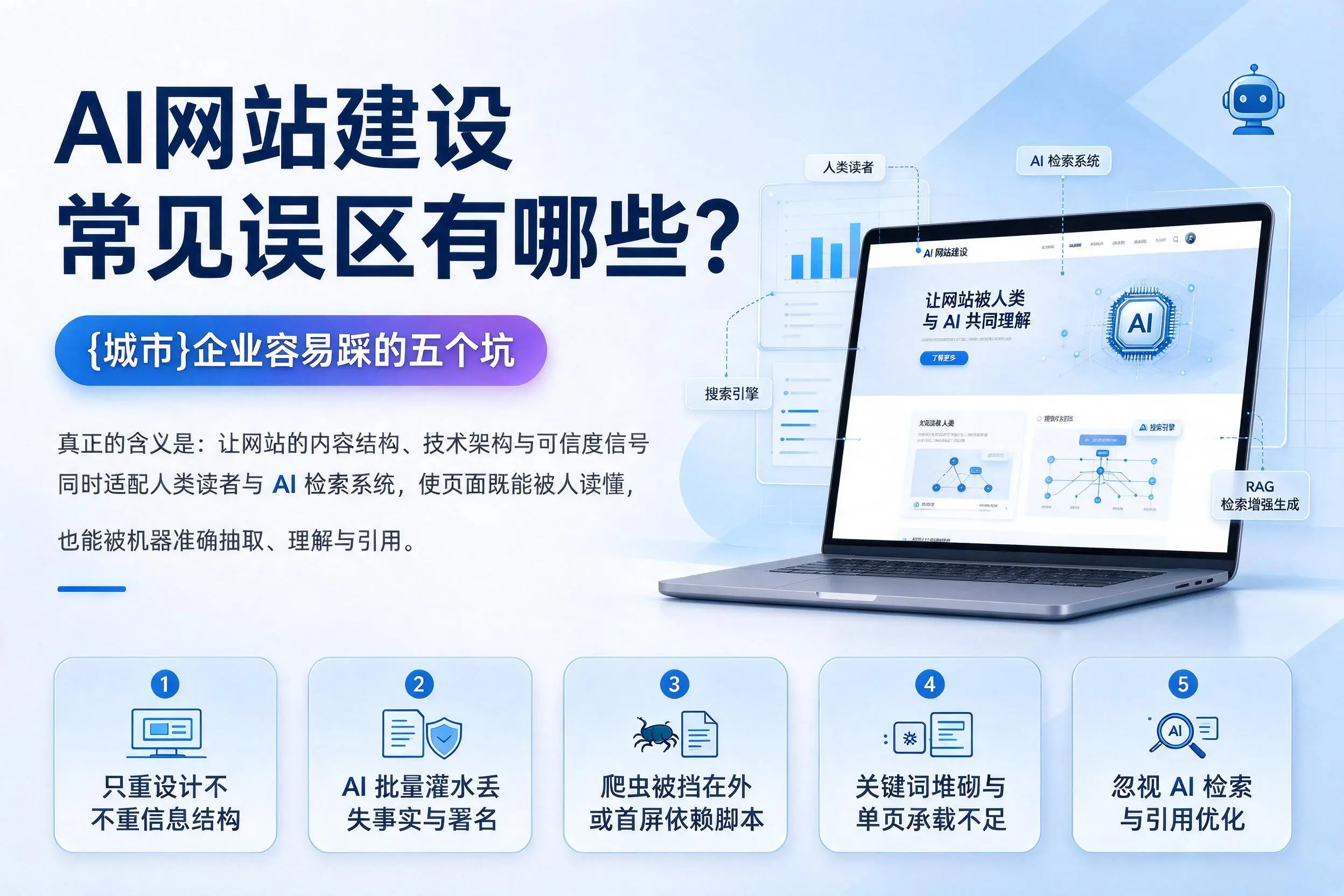 AI网站建设常见误区有哪些?孝感企业容易踩的五个坑