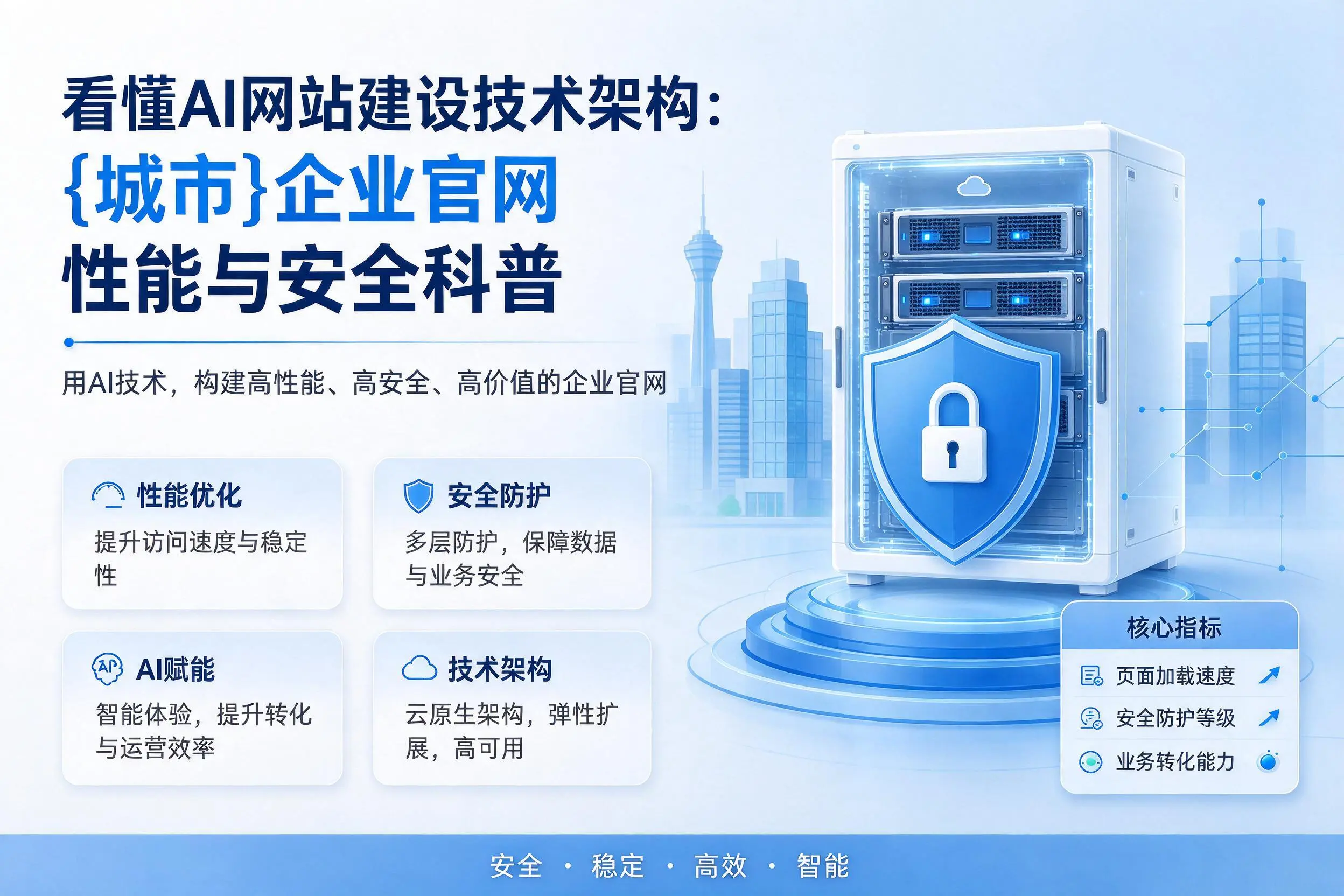 看懂AI网站建设技术架构:孝感企业官网性能与安全科普