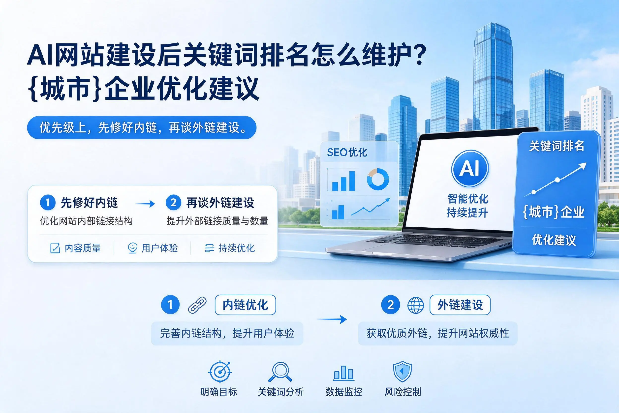 AI网站建设后关键词排名怎么维护?孝感企业优化建议