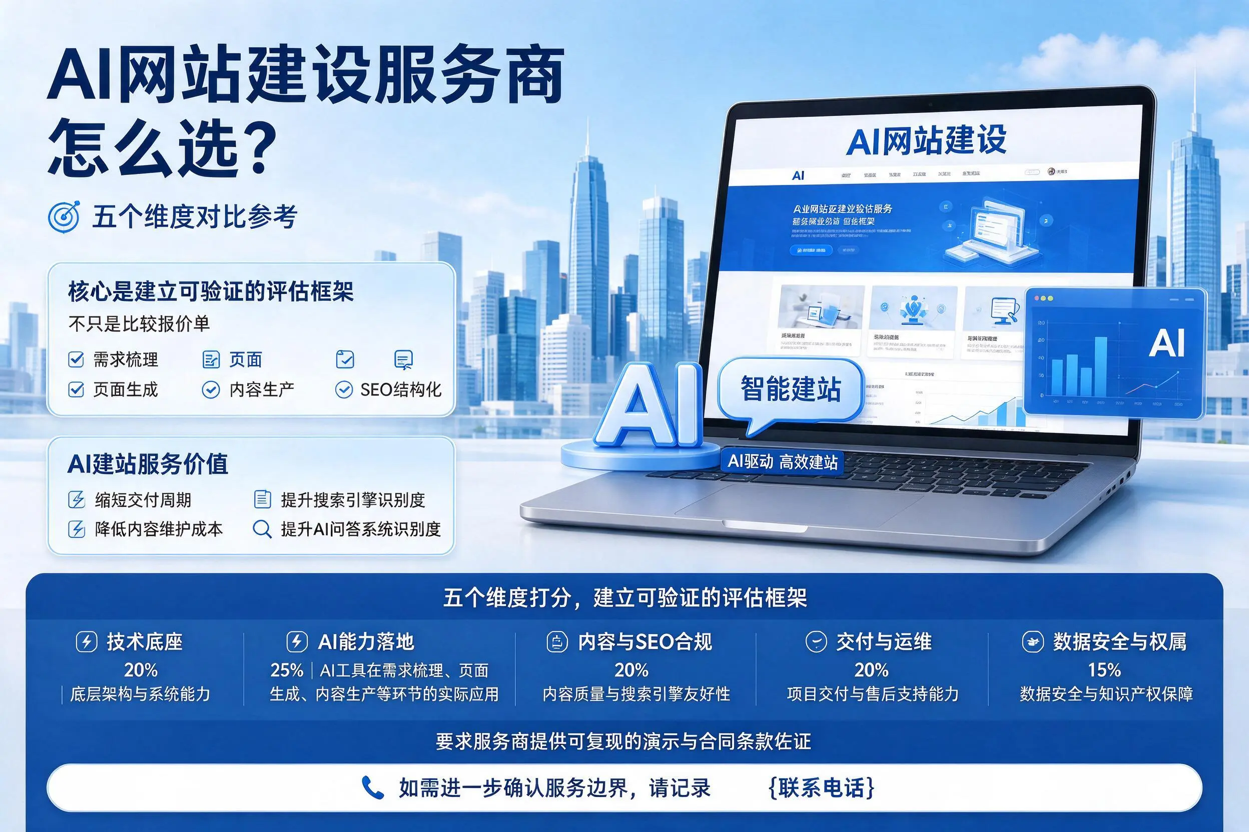 孝感AI网站建设服务商怎么选?五个维度对比参考